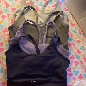 Set active sport bras brand new never worn